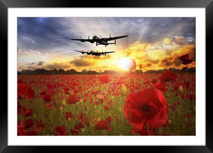 The Lancasters  Framed Mounted Print by J Biggadike