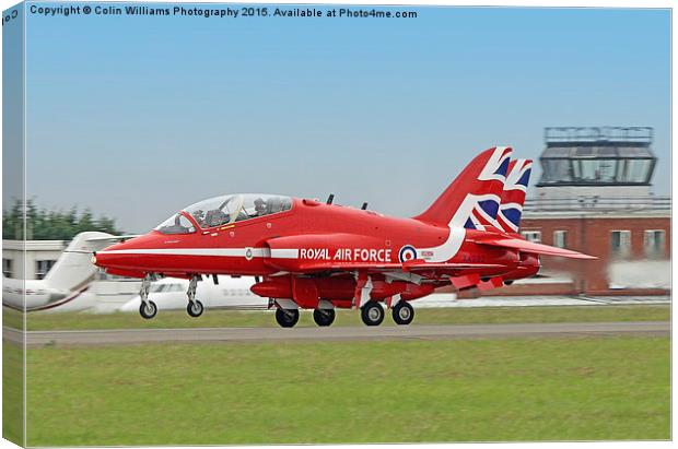  The Red Arrows Depart From Biggin Hill 2 Canvas Print by Colin Williams Photography