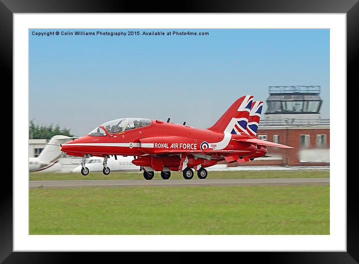  The Red Arrows Depart From Biggin Hill 2 Framed Mounted Print by Colin Williams Photography