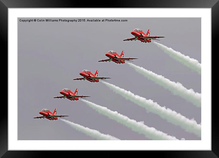  The Red Arrows Return To Biggin Hill Framed Mounted Print by Colin Williams Photography