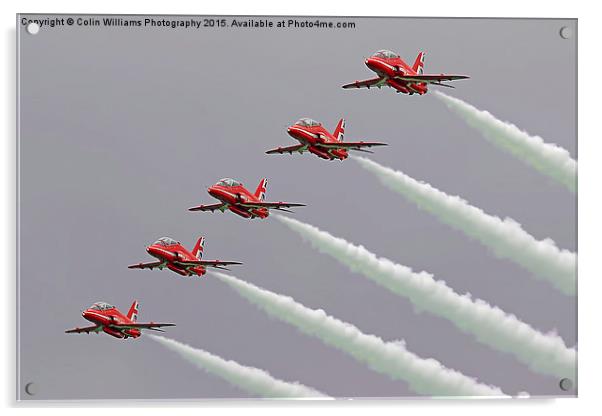  The Red Arrows Return To Biggin Hill Acrylic by Colin Williams Photography