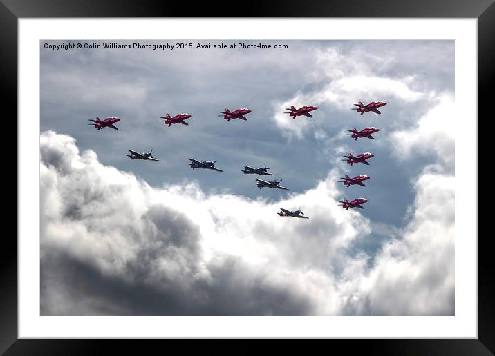  Battle of Britain Flypast Biggin Hill Framed Mounted Print by Colin Williams Photography