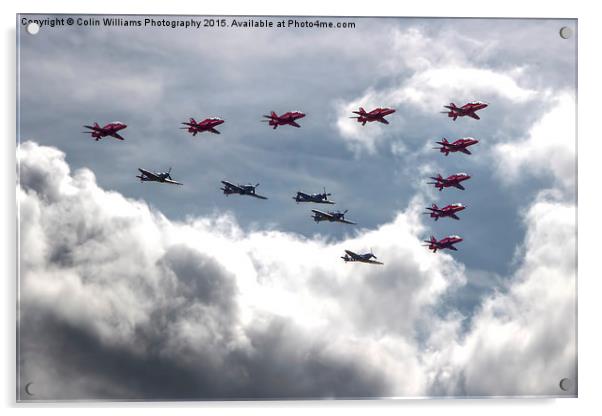  Battle of Britain Flypast Biggin Hill Acrylic by Colin Williams Photography