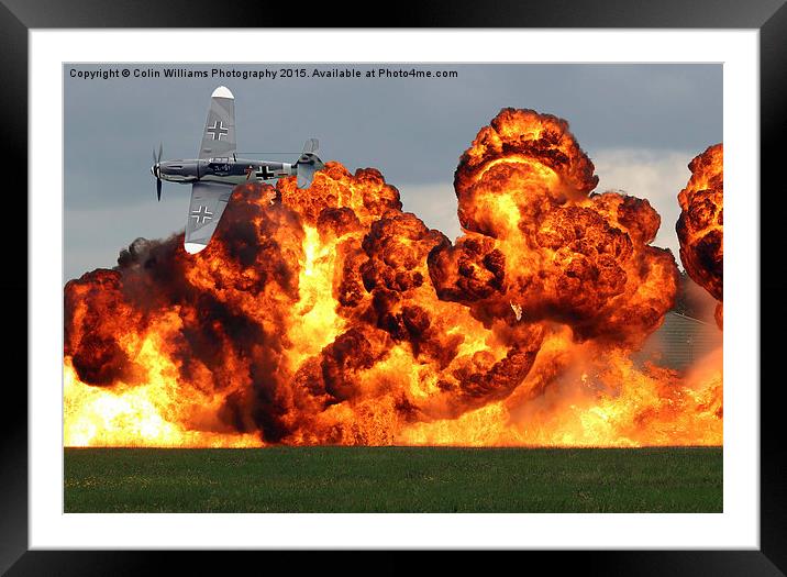 Battle of Britain Airfield Attack Biggin Hill  Framed Mounted Print by Colin Williams Photography