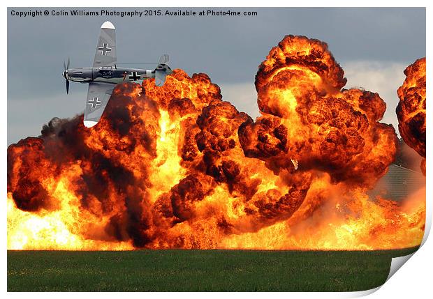  Battle of Britain Airfield Attack Biggin Hill  Print by Colin Williams Photography
