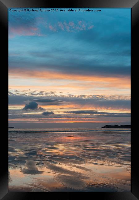  Sunset at Balnakeil Bay Framed Print by Richard Burdon