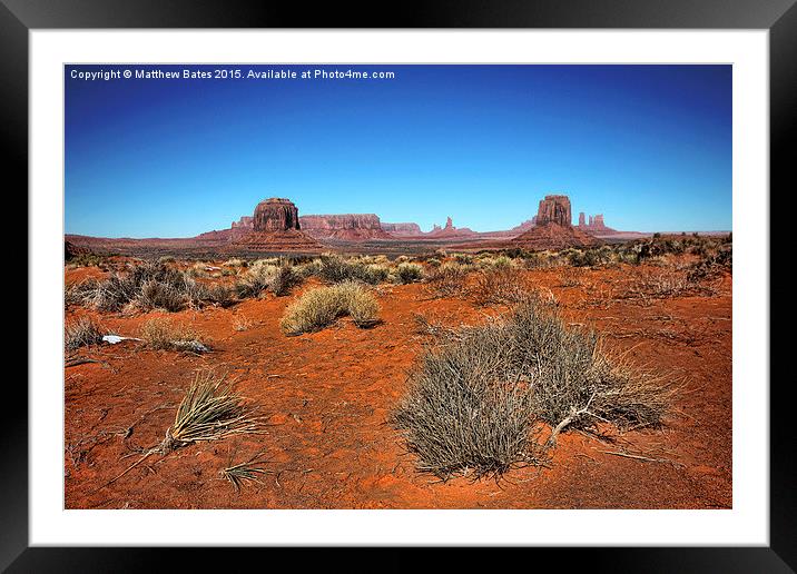 Valley View Framed Mounted Print by Matthew Bates