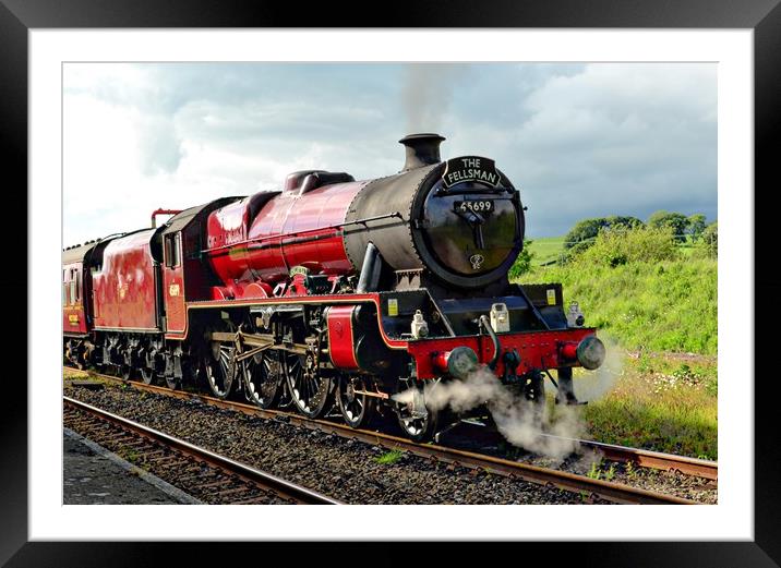  45699 Galatea heading 'The Fellsman' at Hellifiel Framed Mounted Print by Andy Smith