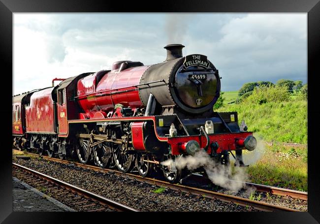  45699 Galatea heading 'The Fellsman' at Hellifiel Framed Print by Andy Smith
