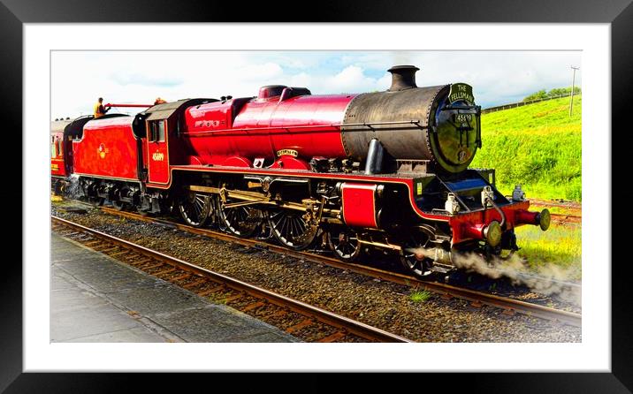   45699 Galatea heading 'The Fellsman' at Hellifie Framed Mounted Print by Andy Smith