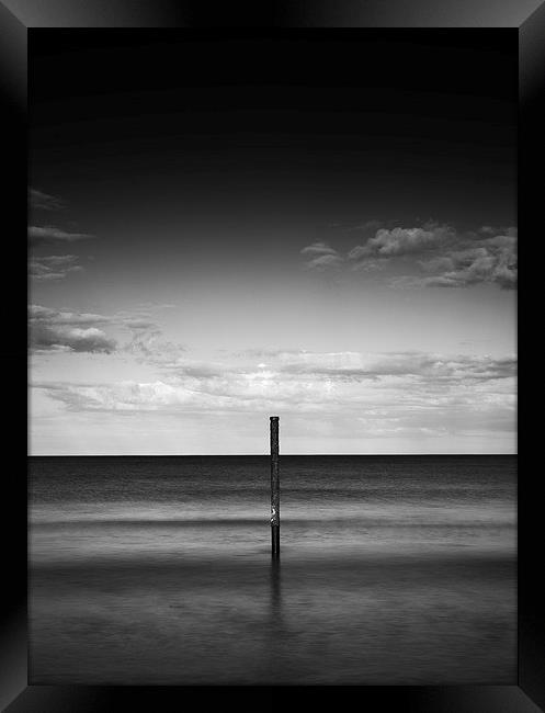 Alone in the sea  Framed Print by mark dodd
