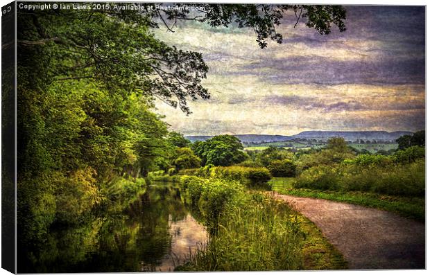  The  Monmouthshire and Brecon Canal Canvas Print by Ian Lewis