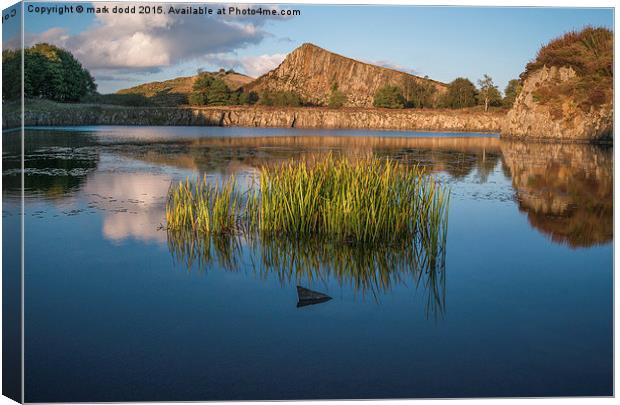  Cawfields quarry Canvas Print by mark dodd