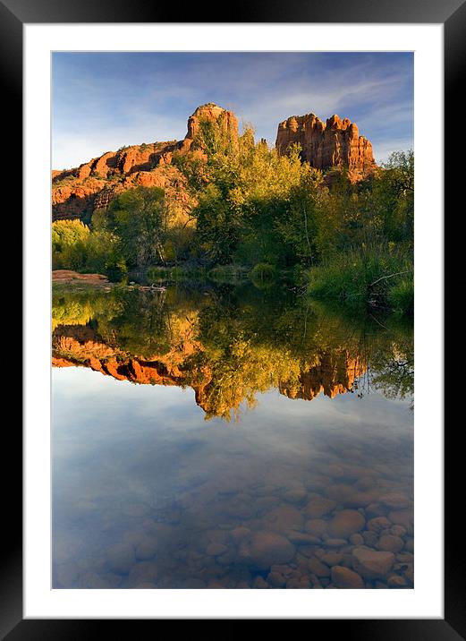 Sedona Sunset Framed Mounted Print by Mike Dawson