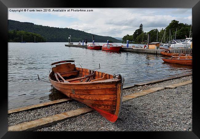  A rowing boat on Windermere Framed Print by Frank Irwin
