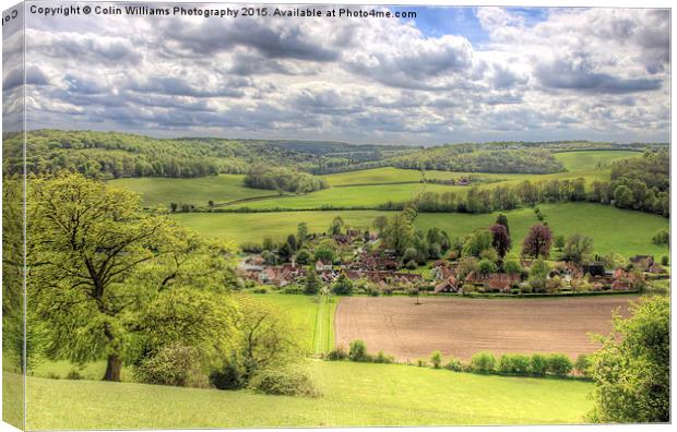  The Village Of Turville Canvas Print by Colin Williams Photography