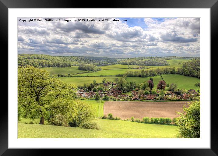  The Village Of Turville Framed Mounted Print by Colin Williams Photography