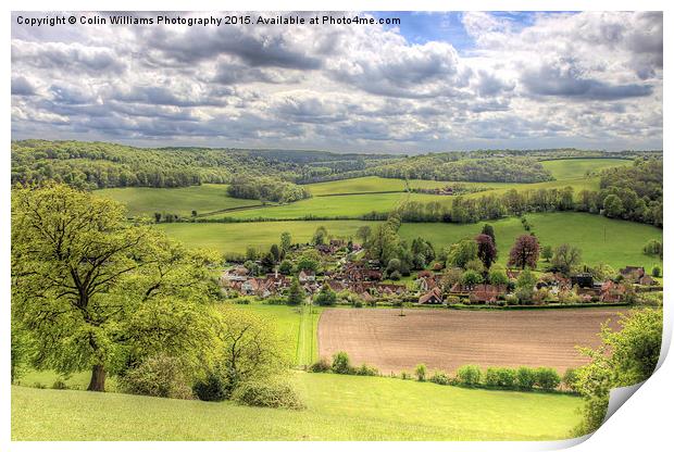  The Village Of Turville Print by Colin Williams Photography