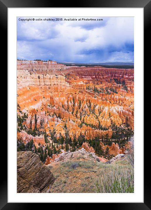  Bryce Canyon  Framed Mounted Print by colin chalkley