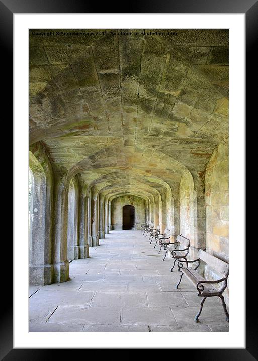  Arches at local Hall in Dovedale. Framed Mounted Print by Andrew Heaps