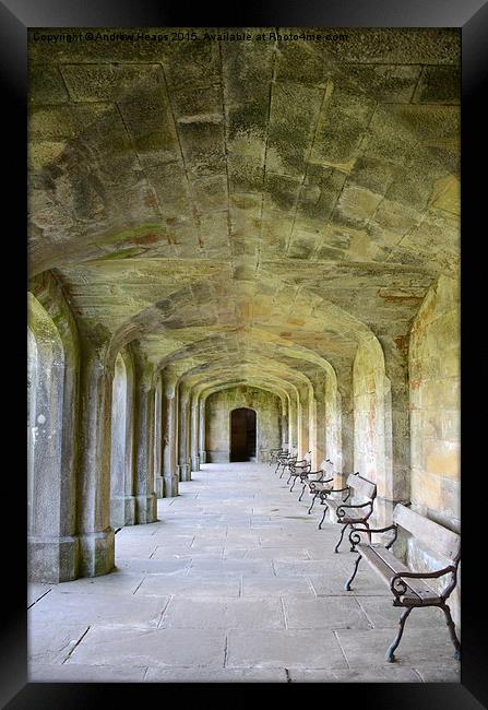  Arches at local Hall in Dovedale. Framed Print by Andrew Heaps