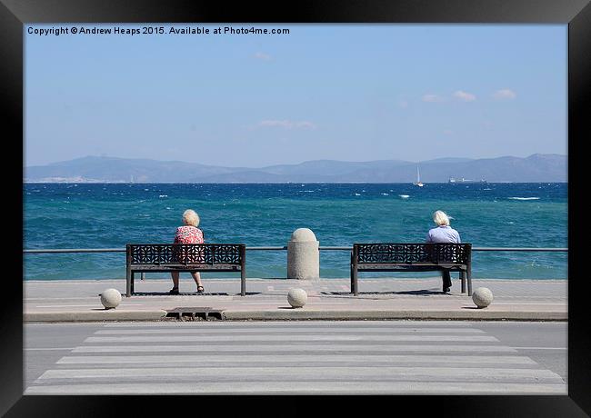 A day out by the sea. Framed Print by Andrew Heaps