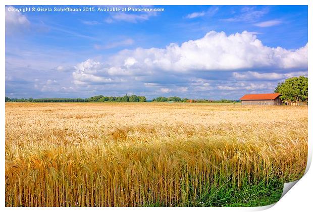  Summer Impressions from Northern Germany Print by Gisela Scheffbuch