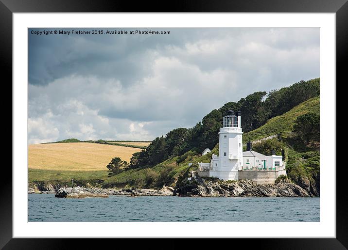  St Anthony Head Lighthouse Framed Mounted Print by Mary Fletcher