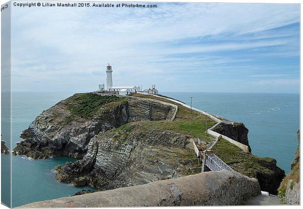  South Stack Lighthouse . Canvas Print by Lilian Marshall