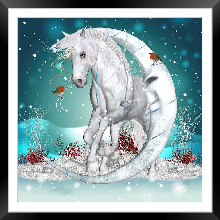  The Winter Moon Fantasy Art Framed Mounted Print by Tanya Hall