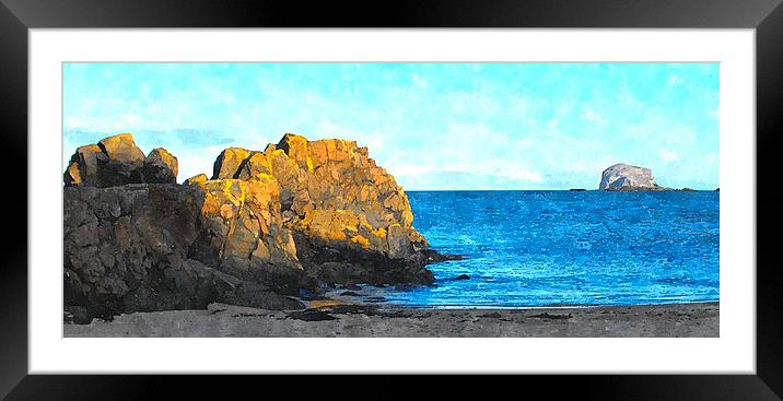  north berwick beach Framed Mounted Print by dale rys (LP)