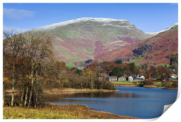  Tranquil Grasmere and the fells beyond Print by Ian Duffield