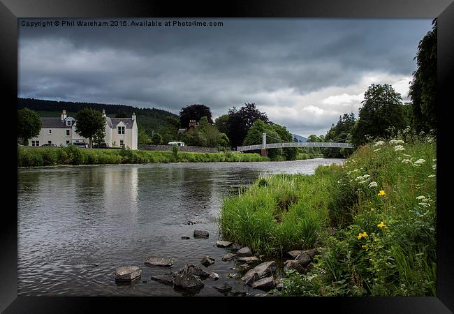  River Tweed, Peebles Framed Print by Phil Wareham