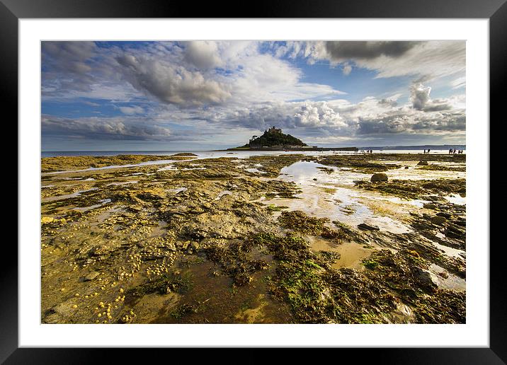 St Michaels Mount Framed Mounted Print by Oxon Images