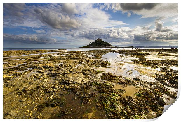 St Michaels Mount Print by Oxon Images