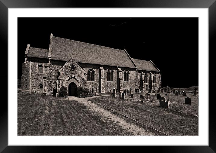 All Saints Mundesley Framed Mounted Print by Darren Burroughs