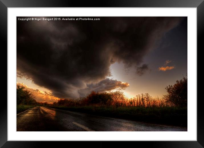  Stormy Skies Framed Mounted Print by Nigel Bangert