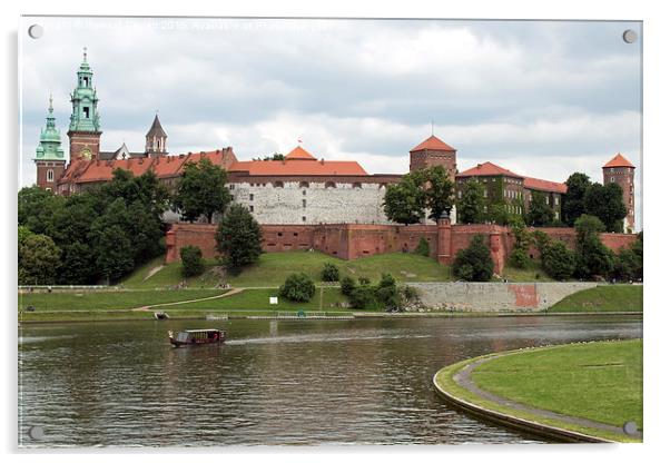 Wawel Castle Cracow  Acrylic by Howard Corlett