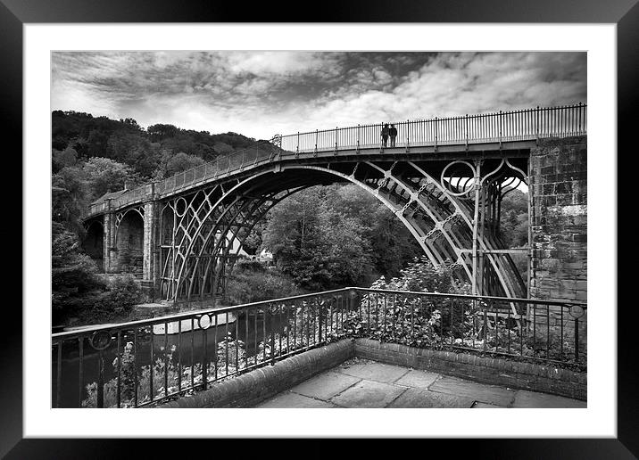  Ironbridge In Shropshire Framed Mounted Print by Gary Kenyon