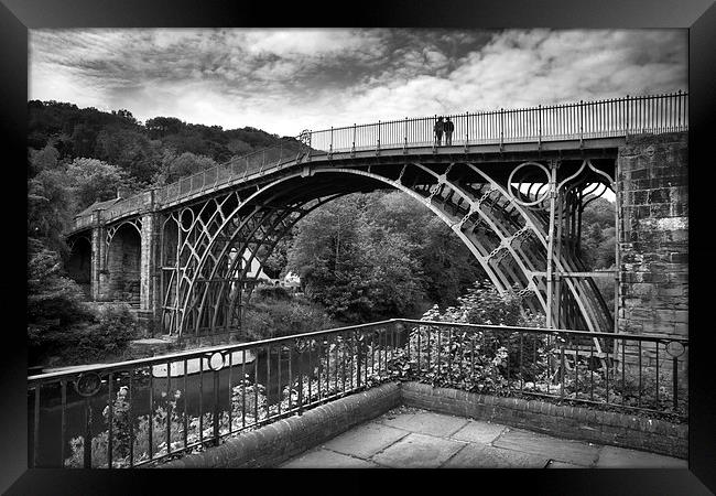  Ironbridge In Shropshire Framed Print by Gary Kenyon