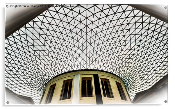  British Museum Roof Acrylic by Trevor Camp