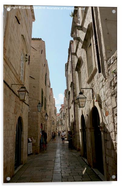  Dubrovnik, Croatia Acrylic by Louise Lord
