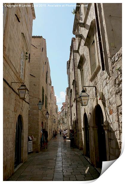  Dubrovnik, Croatia Print by Louise Lord