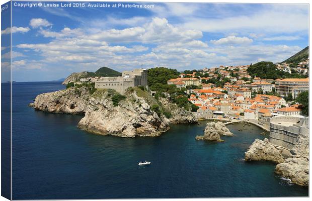  Dubrovnik, Croatia Canvas Print by Louise Lord