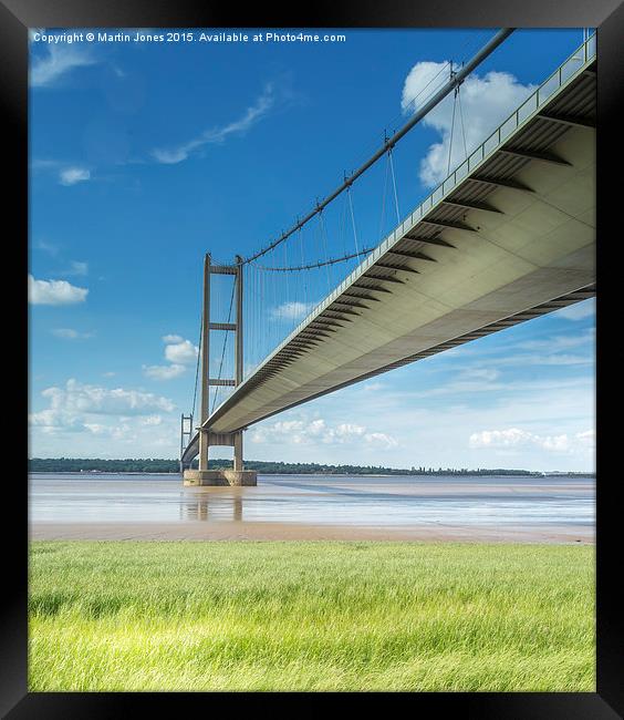  Humber Bridge Summer Framed Print by K7 Photography