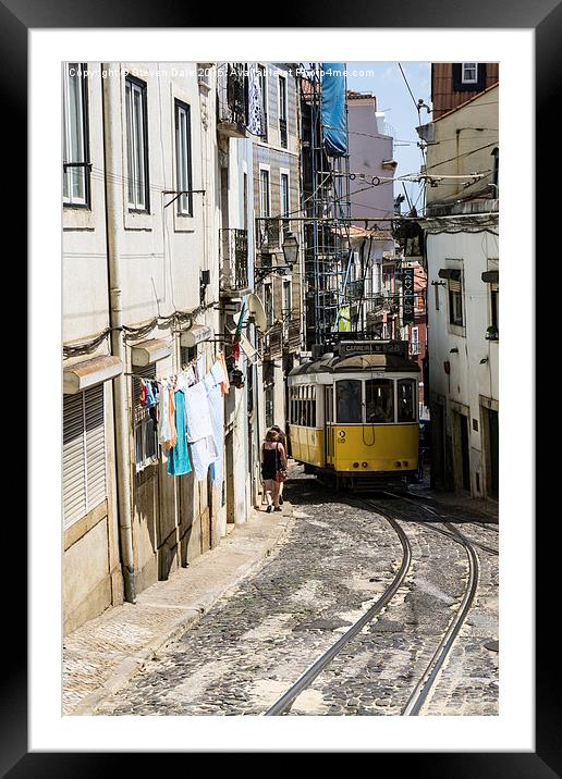 Lisbon's Iconic Tram No.28 Journey Framed Mounted Print by Steven Dale