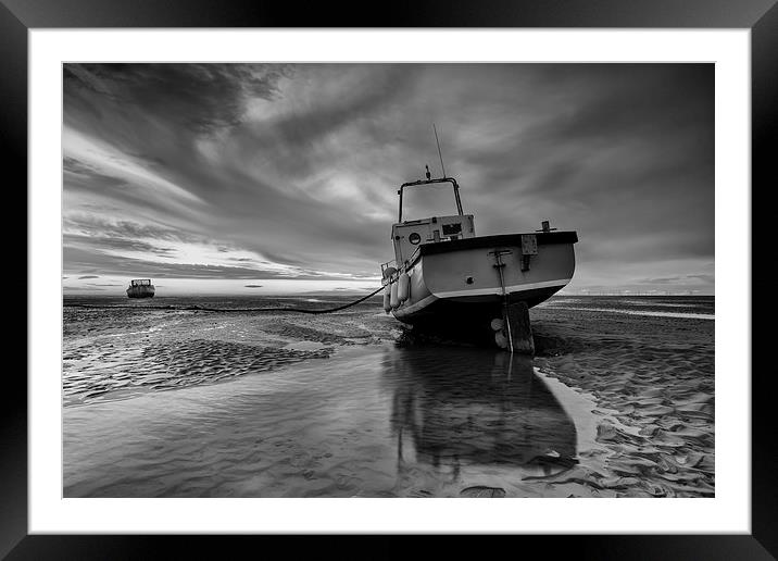  Waiting for the next tide Framed Mounted Print by Jed Pearson