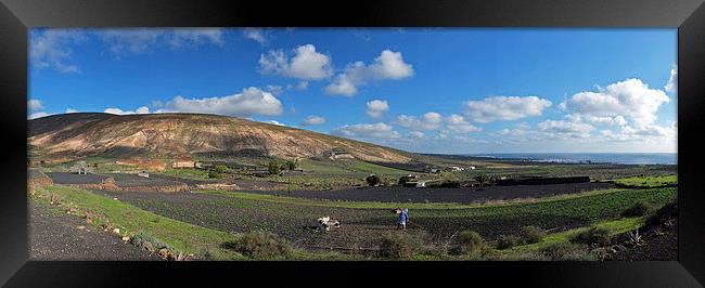  Northern Lanzarote Panorama Framed Print by Geoff Storey
