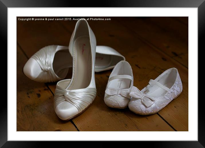  Wedding shoes Framed Mounted Print by yvonne & paul carroll