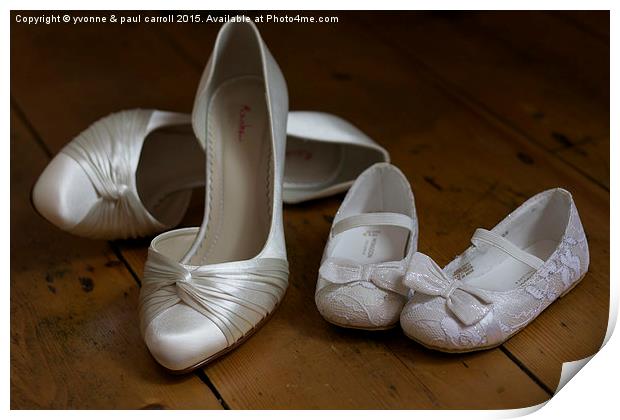  Wedding shoes Print by yvonne & paul carroll